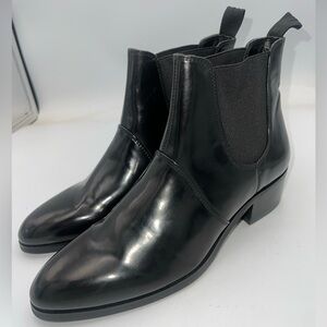 MATT & NAT Oslo Chelsea Vegan Bootie Slip On Black Boot Women’s Size EU39 NEW